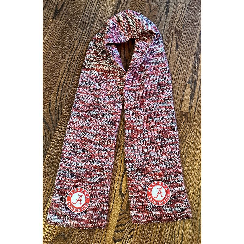 Forever Collectibles Alabama Crimson‎ Tide Red/ Gray/ White/Black Winter Scarf